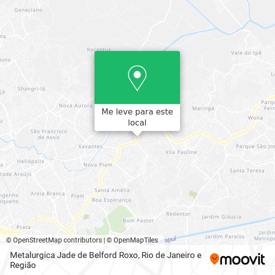 Metalurgica Jade de Belford Roxo mapa