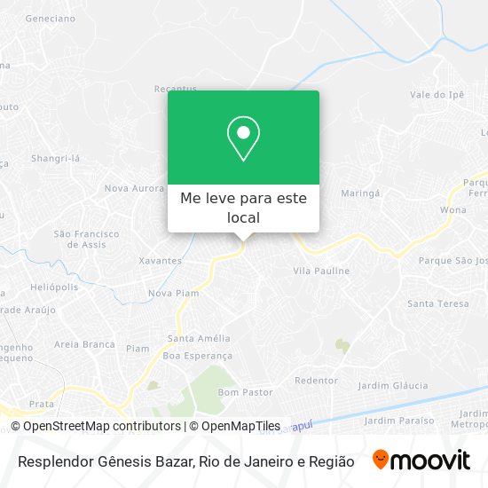 Resplendor Gênesis Bazar mapa