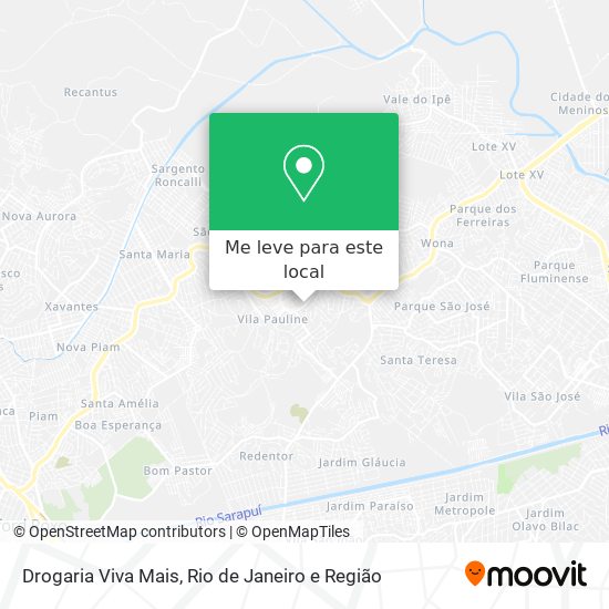 Drogaria Viva Mais mapa