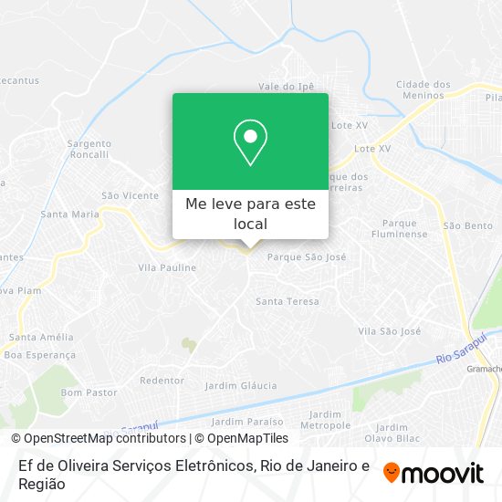 Ef de Oliveira Serviços Eletrônicos mapa