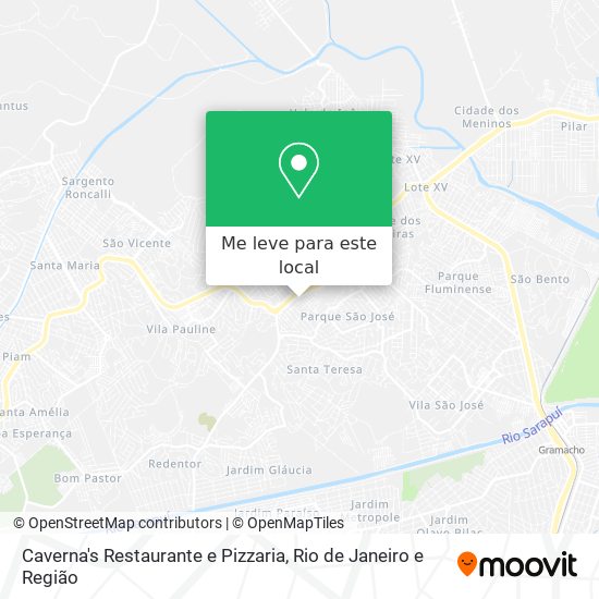 Caverna's Restaurante e Pizzaria mapa