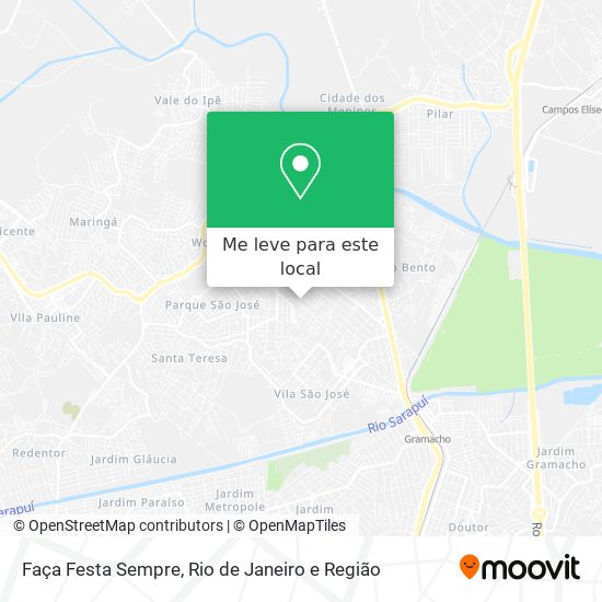 Faça Festa Sempre mapa