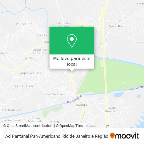 Ad Pantanal Pan-Americano mapa