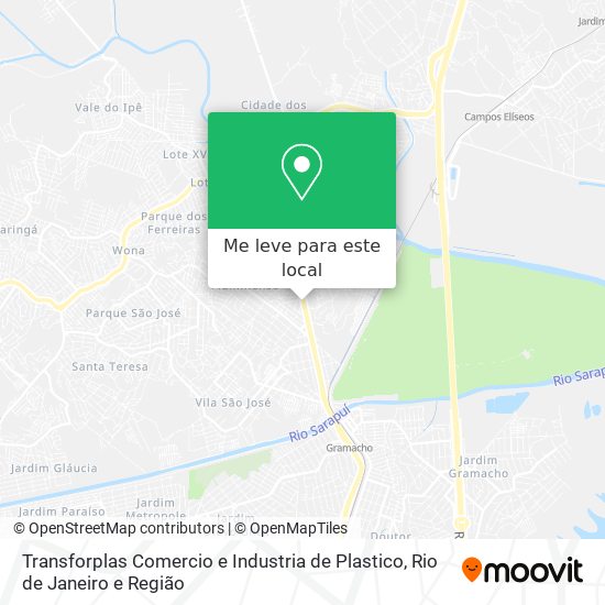 Transforplas Comercio e Industria de Plastico mapa