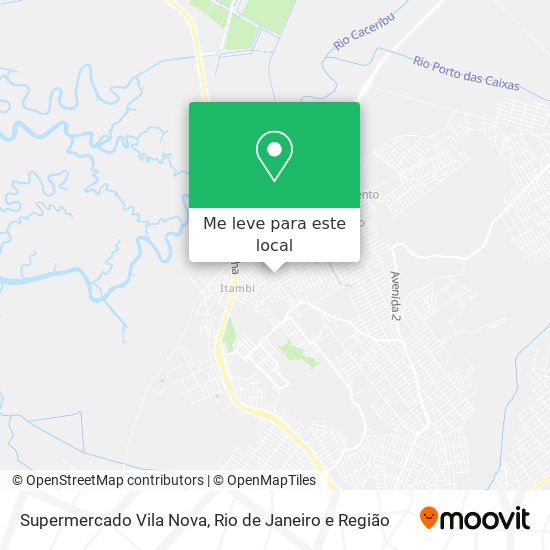 Supermercado Vila Nova mapa