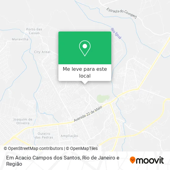 Em Acacio Campos dos Santos mapa