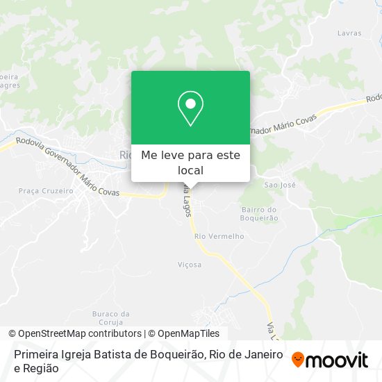 Primeira Igreja Batista de Boqueirão mapa