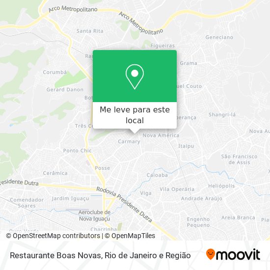 Restaurante Boas Novas mapa