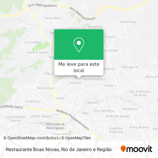 Restaurante Boas Novas mapa