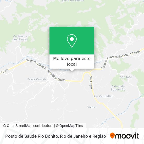 Posto de Saúde Rio Bonito mapa