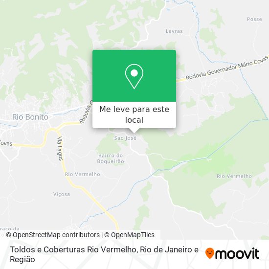 Toldos e Coberturas Rio Vermelho mapa