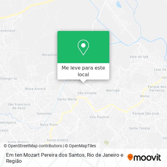 Em ten Mozart Pereira dos Santos mapa