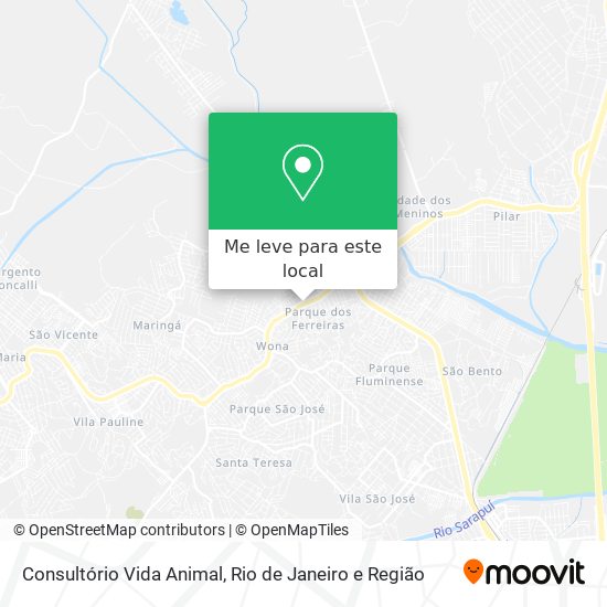 Consultório Vida Animal mapa