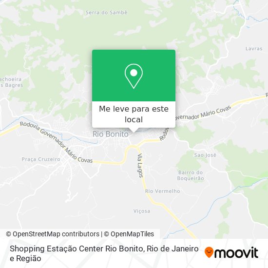 Shopping Estação Center Rio Bonito mapa