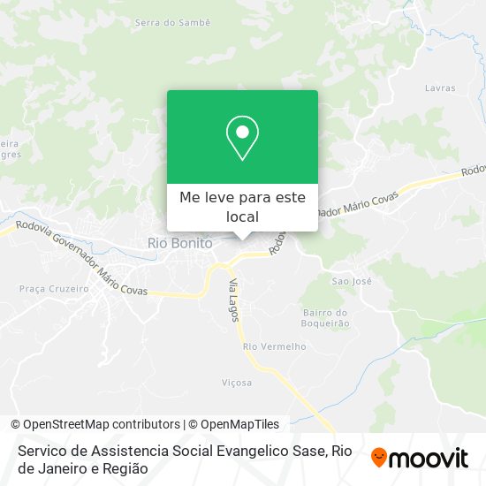 Servico de Assistencia Social Evangelico Sase mapa