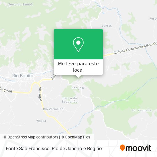 Fonte Sao Francisco mapa