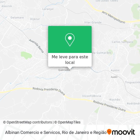 Albinan Comercio e Servicos mapa