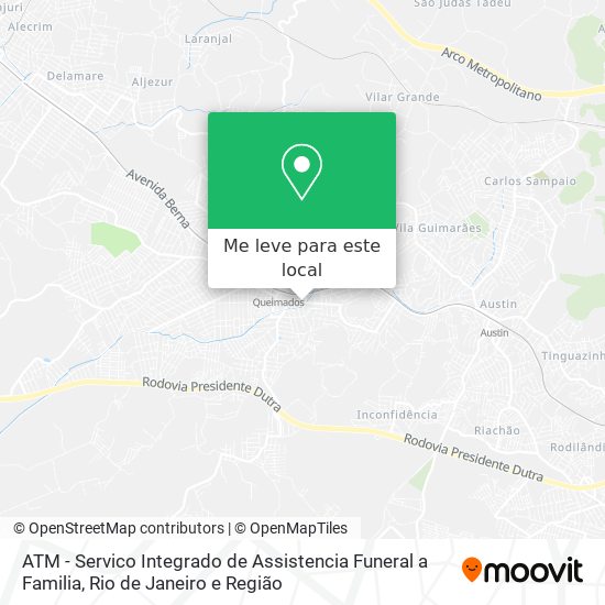 ATM - Servico Integrado de Assistencia Funeral a Familia mapa