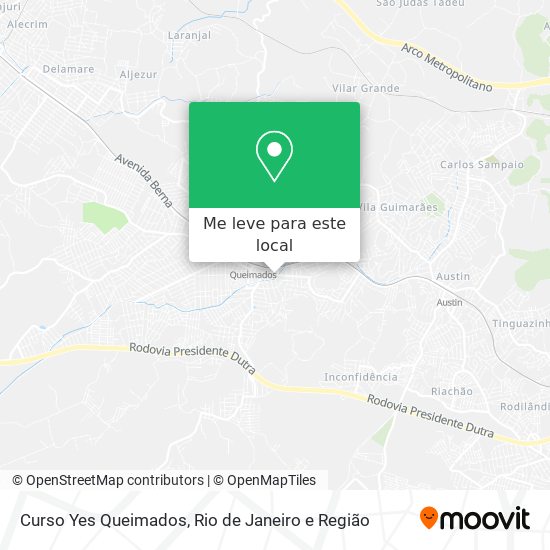 Curso Yes Queimados mapa