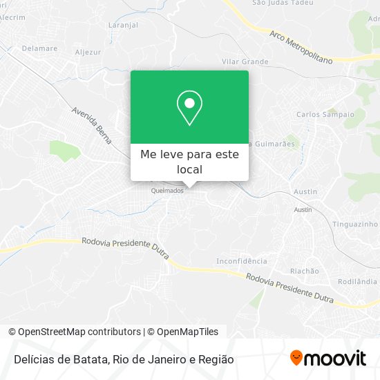 Delícias de Batata mapa