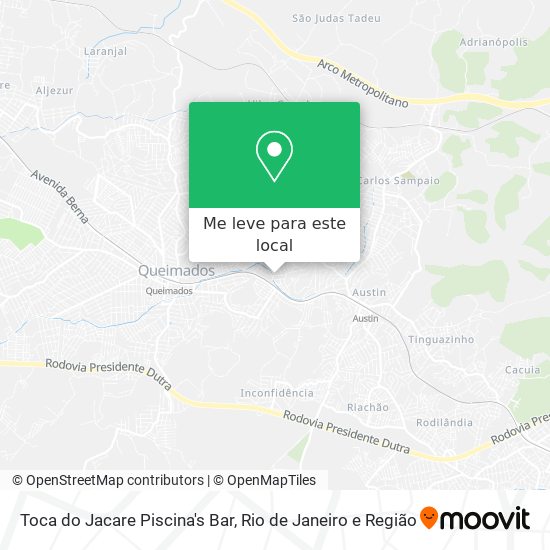 Toca do Jacare Piscina's Bar mapa