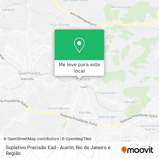 Supletivo Precisão Ead - Austin mapa