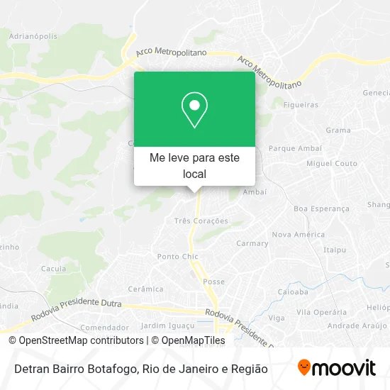 Detran Bairro Botafogo mapa