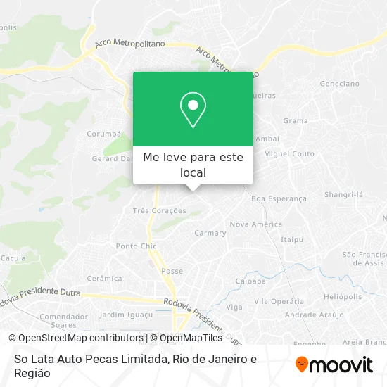So Lata Auto Pecas Limitada mapa