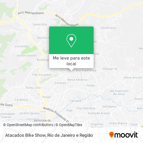 Atacados Bike Show mapa