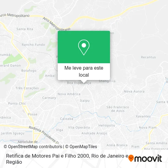 Retifica de Motores Pai e Filho 2000 mapa
