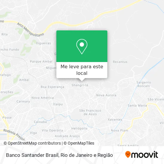 Banco Santander Brasil mapa
