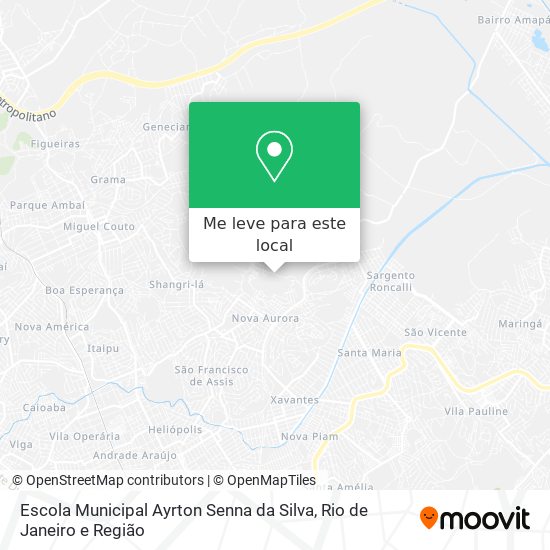 Escola Municipal Ayrton Senna da Silva mapa