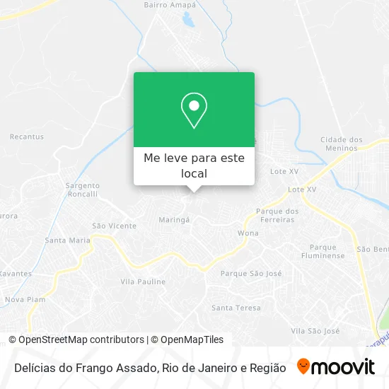 Delícias do Frango Assado mapa