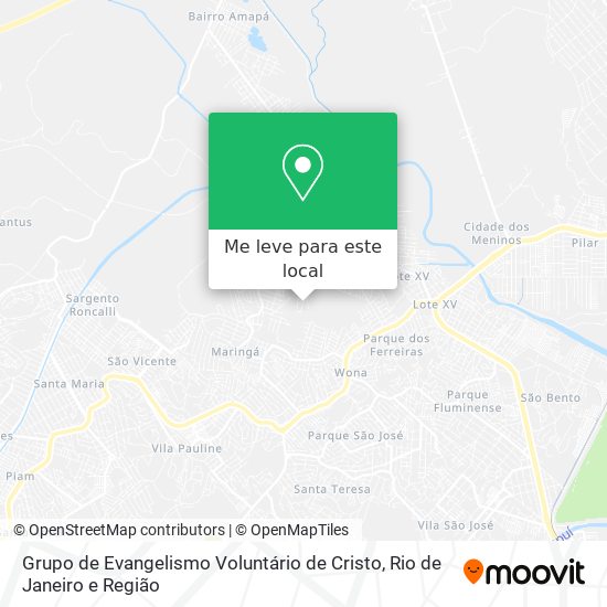 Grupo de Evangelismo Voluntário de Cristo mapa