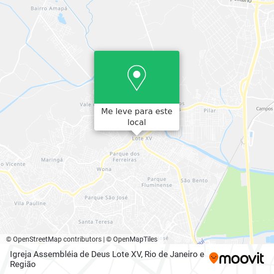 Igreja Assembléia de Deus Lote XV mapa