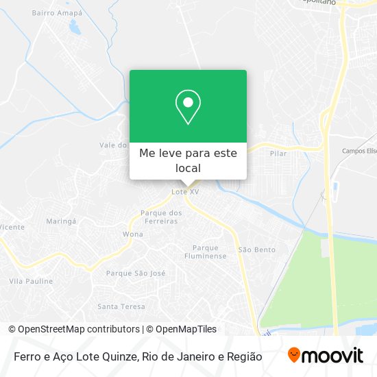 Ferro e Aço Lote Quinze mapa