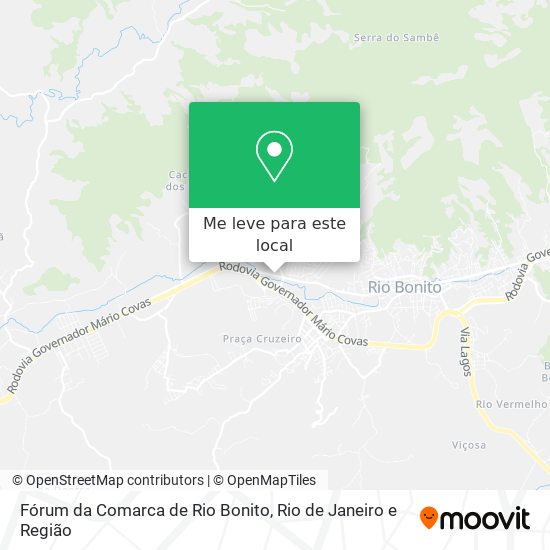 Fórum da Comarca de Rio Bonito mapa