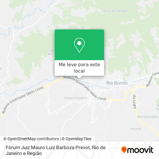 Fórum Juiz Mauro Luiz Barboza Prevot mapa