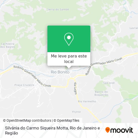 Silvânia do Carmo Siqueira Motta mapa