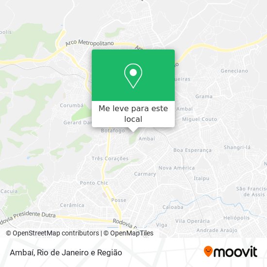 Ambaí mapa