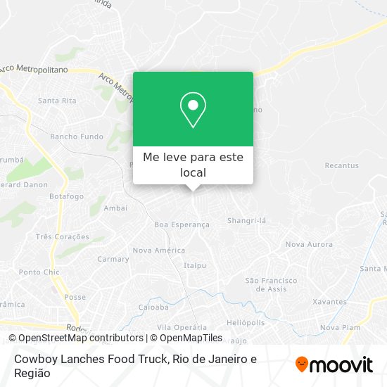 Cowboy Lanches Food Truck mapa