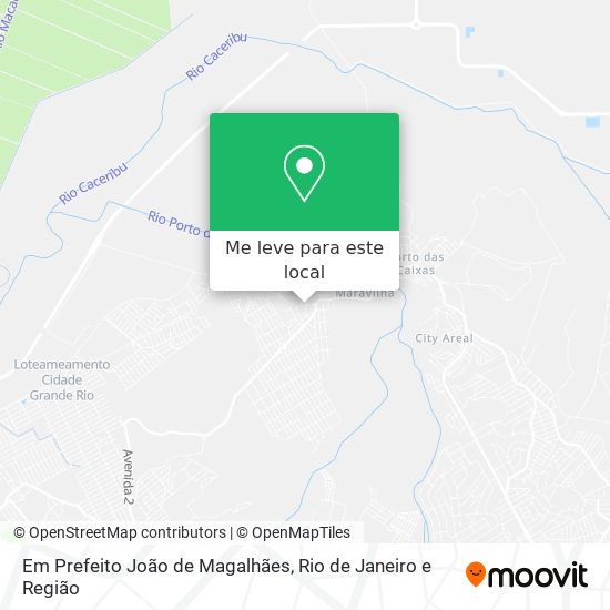 Em Prefeito João de Magalhães mapa