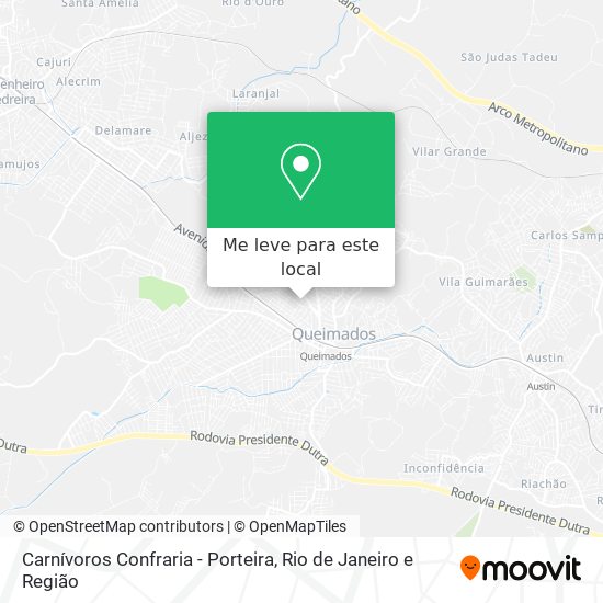 Carnívoros Confraria - Porteira mapa