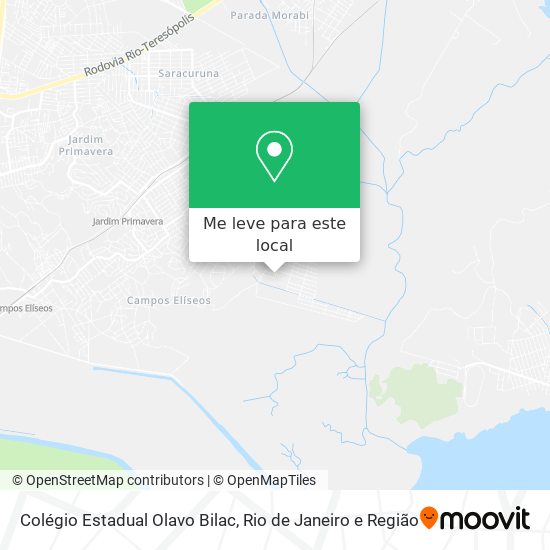 Colégio Estadual Olavo Bilac mapa