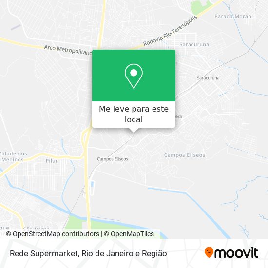 Rede Supermarket mapa
