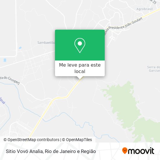 Sitio Vovó Analia mapa