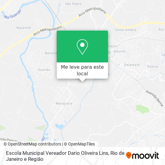 Escola Municipal Vereador Dario Oliveira Lins mapa