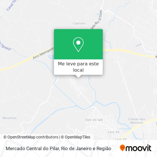 Mercado Central do Pilar mapa