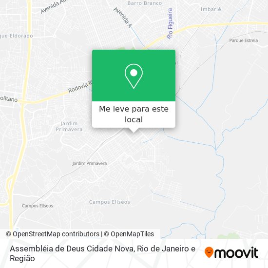 Assembléia de Deus Cidade Nova mapa