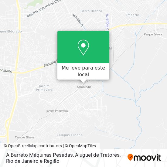 A Barreto Máquinas Pesadas, Aluguel de Tratores mapa